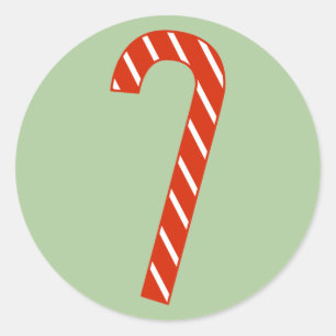 Adesivo Canas Vermelhas e Doces Brancas do Natal ilustre