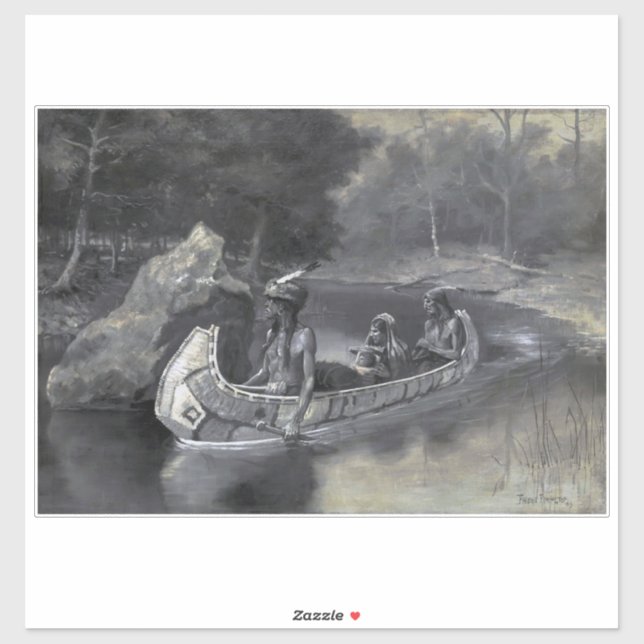 Adesivo Canção de Hiawatha: Guerreiro e Sobretudo Indiano  (Folha)