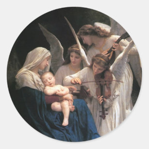Adesivo Canção dos Anjos (1881) por Bouguereau