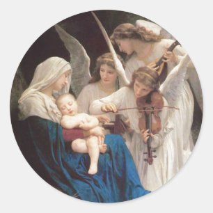 Adesivo Canção dos anjos, William-Adolphe Bouguereau
