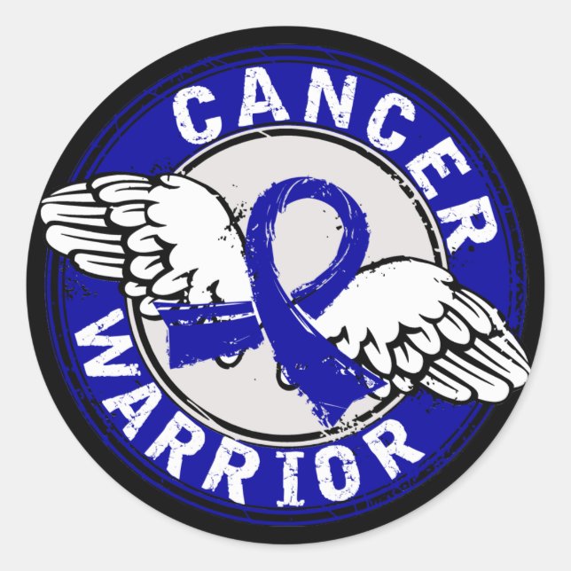 Adesivo Cancer Colon Warrior 14C (Frente)