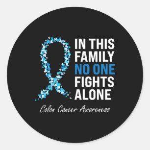 Adesivo Cancer Colorectal Cancer  Azul