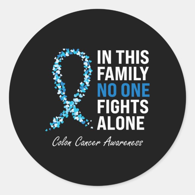 Adesivo Cancer Colorectal Cancer  Azul (Frente)