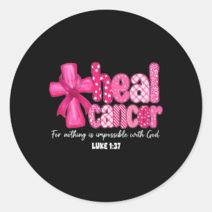 Adesivo Cancer da Heal Christian Acredite em Deus Cancer d