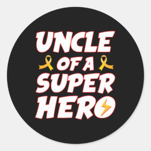 Adesivo Cancer Da Infância Tio De Uma Família De Super-Her