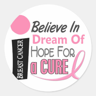 Adesivo Cancer DA Mama ACREDITA SONHO ESPERANÇA