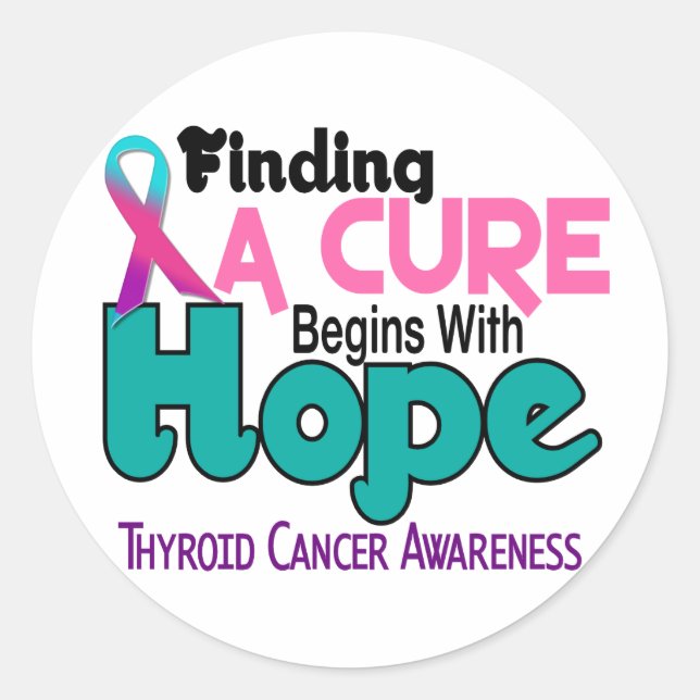 Adesivo Cancer da tiroide HOPE 5 (Frente)