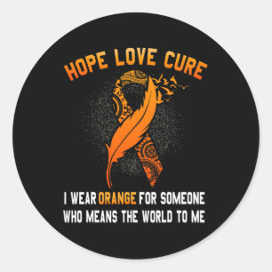 Adesivo Cancer de Consciência Laranja Fita Sup