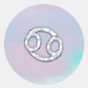 Adesivo Cancer de Estilo Pérola Decor de Sinal Zodiac