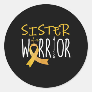 Adesivo Cancer De Infância Irmã Do Guerreiro