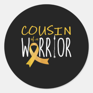 Adesivo Cancer De Infância Primo De Um Guerreiro
