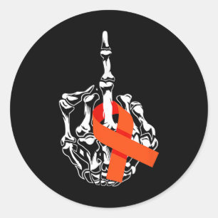 Adesivo Cancer de Leucemia do Dedo Médio Cancer Awar