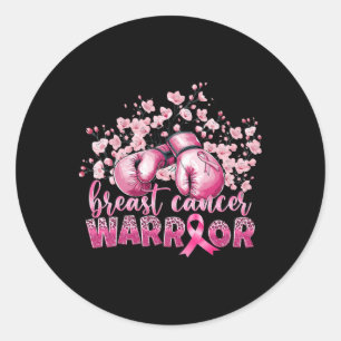 Adesivo Cancer de mama Consciência cor-de-rosa Boxando Luv