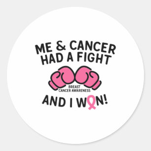 Adesivo Cancer De Mama Eu Ganhei Apoio A Sobrevivência Do