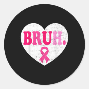 Adesivo Cancer de Mama na Praça de Suporte do Coração Brut