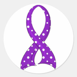 Adesivo Câncer de pâncreas roxo da fita das bolinhas