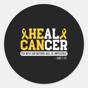 Adesivo Cancer de saudação de Cancer infantil Supo do Mês
