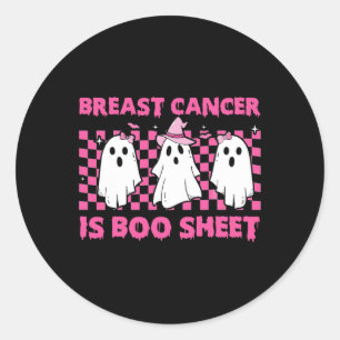 Adesivo Cancer É Boo Sheet Cancer Rosa Halloween Awarenes