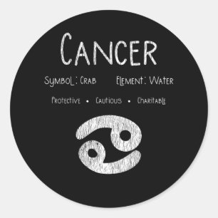 Adesivo Cancer Horoscópio Astrology - Sinal de Estrela Pre