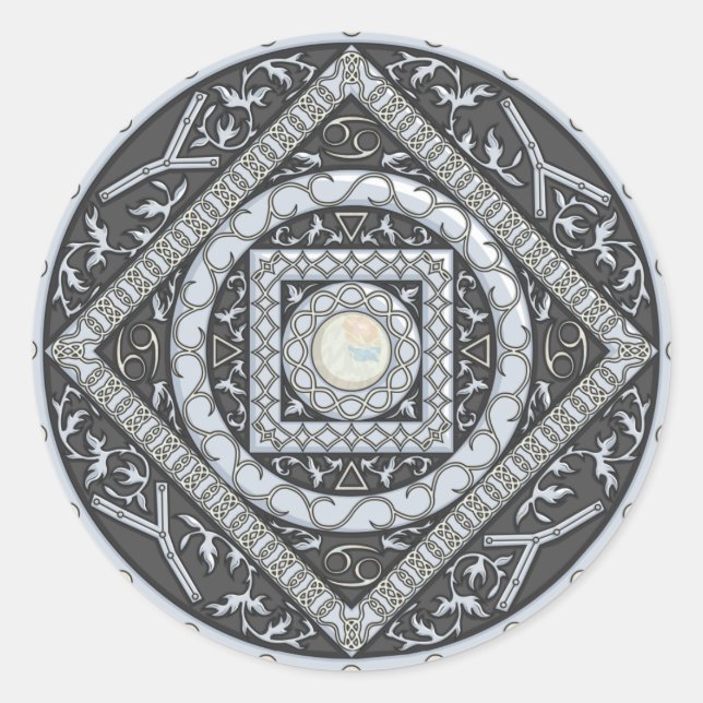 Adesivo Cancer Mandala Sticker (Frente)