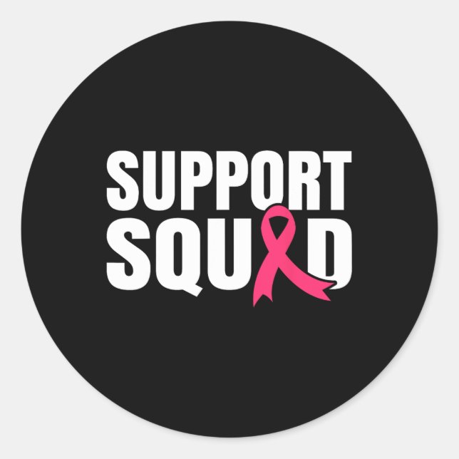 Adesivo Cancer Warrior Support Squad Break Cancer Awarene (Frente)