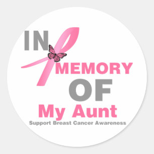 Adesivo Cancro da mama na memória de minha tia