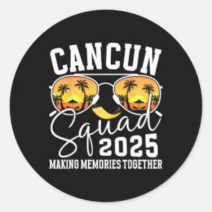 Adesivo Cancun Vacation Squad 2025 Matching Family Vacatio