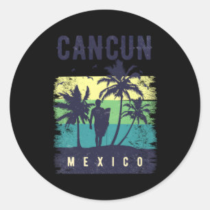 Adesivo Cancún Vacinação Surfar no México Cancún