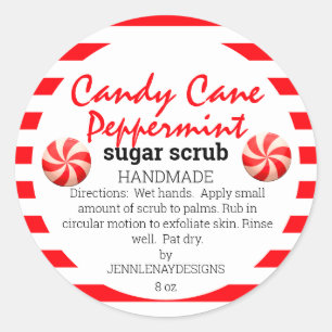 Adesivo Candy Candy Candy Peppermint Sugar Scrub DIY