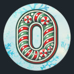 Adesivo Candy Cane Christmas "O" Sticker, Stripes Festivas<br><div class="desc">Adicione um toque festivo aos seus presentes de férias e decoração com estes adesivos redondos com a letra "O" num design de cana doce alegre. Perfeito para personalizar presentes, cartas e favoritos para festas! Personalize esta design com um monograma, nome ou foto. © Copyright 2024 P.D., Padrões e pinturas de...</div>