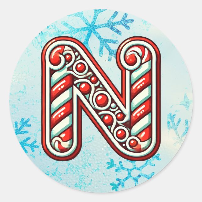 Adesivo Candy Cane Christmas Sticker N, Festivas Strips (Frente)
