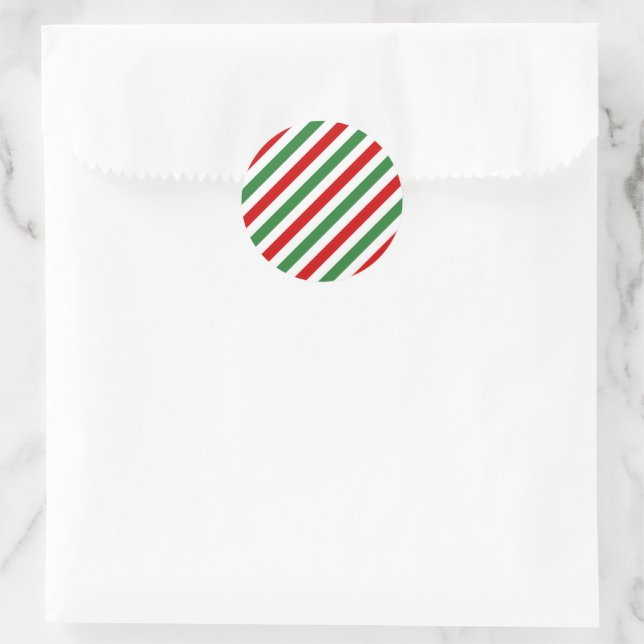 Adesivo Candy Cane Christmas Strips Red Green (Bolsa)