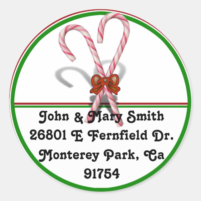 Adesivo Candy Canes (Frente)