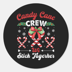 Adesivo Candy Canes Crew Piada Engraçada Nós Pegamos Candi
