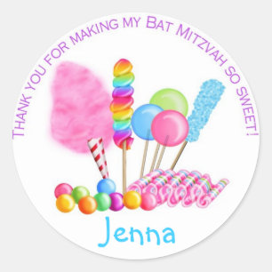 Adesivo Candy Circus Stickers - Bat Mitzvah