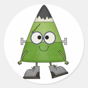 Adesivo Candy Corn Frankenstein Halloween