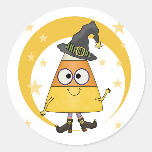Adesivo Candy Corn Witch Halloween (Frente)