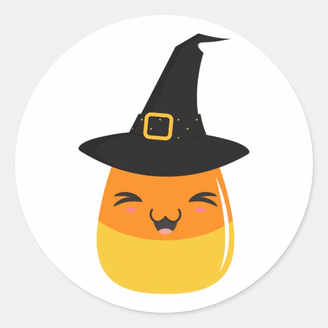 Adesivo Candy Corn Witeen Emoji Stickers (Frente)