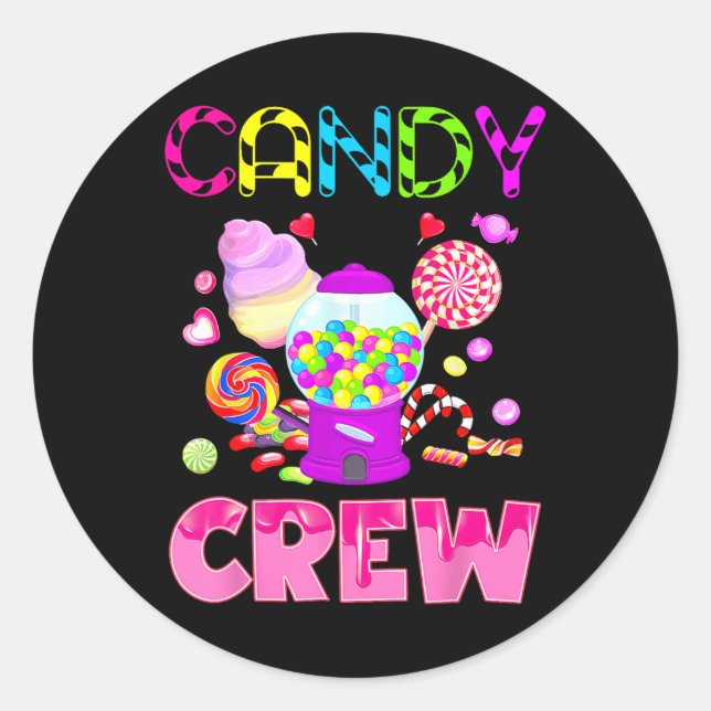 Adesivo Candy Land Candy Crew Docinho Candy Sq (Frente)