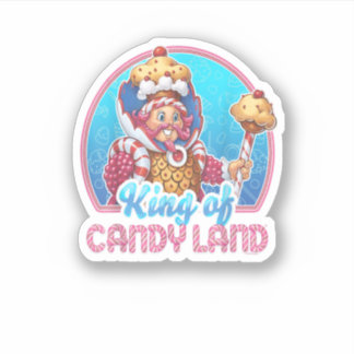 Adesivo Candy Land King Of Candy Land Retrato