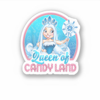Adesivo Candy Land Queen Of Candy Land Portrait