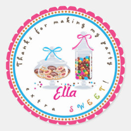 Adesivo Candy Land Sweet Compro Aniversário Favor Stickers
