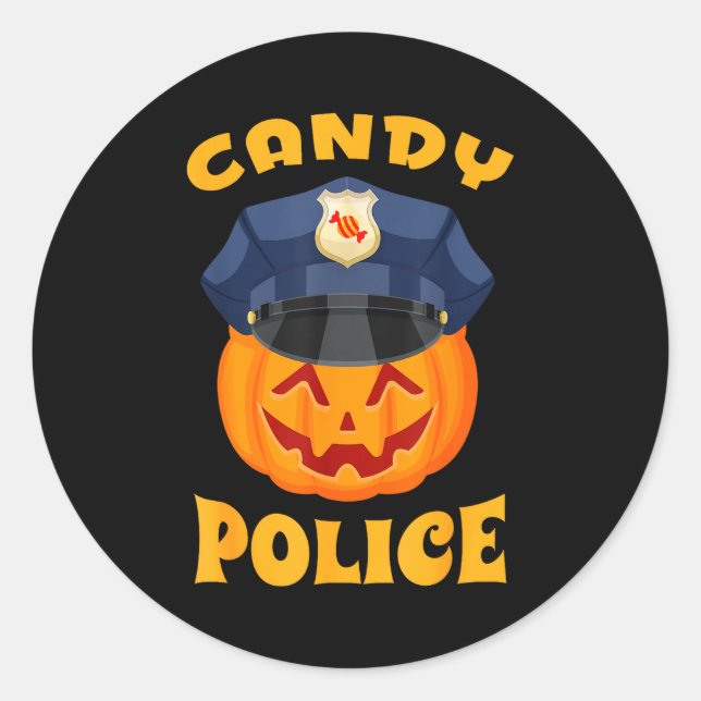 Adesivo Candy Lice Halloween Party Trick Or Treat Security (Frente)