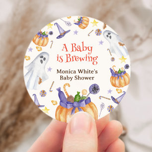 Adesivo Candy Pumpkin Fantasma Halloween Bebê Chá