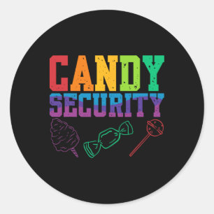 Adesivo Candy Security Candyland Halloween Costume Kids Te