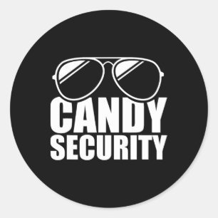 Adesivo Candy Security Engraçado Fácil Adulto de Figurino