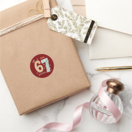 Adesivo Candy Stripe & Snowflake 67 – Número de Férias Fei
