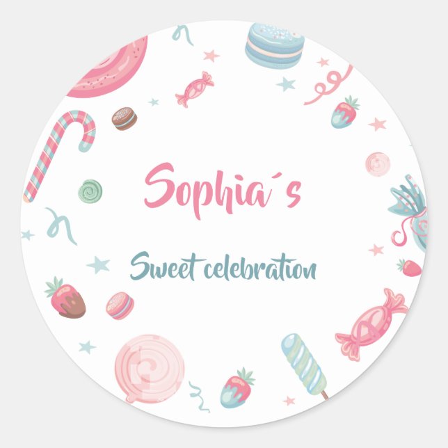 Adesivo Candyland Party Candy Land (Frente)