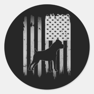 Adesivo Cane Corso Dog Usa American Flag 4 De Julho Patri