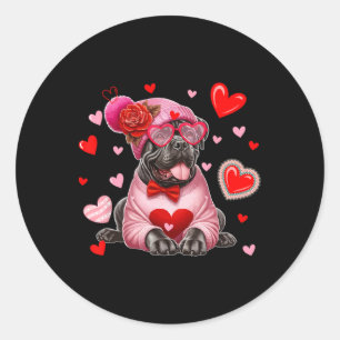 Adesivo Cane Corso Filhotes Corações de São Valentão Amant